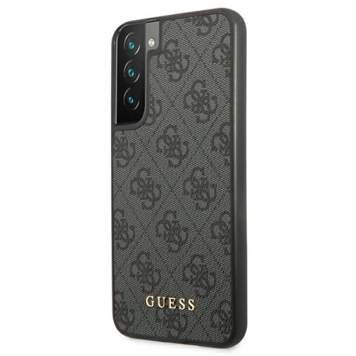 Kup Etui Guess GUHCS22SG4GFGR Samsung Galaxy S22 szary/grey hard case 4G Metal Gold Logo - GUE1597GRY - {ean13} - Sklep Home Screen