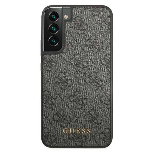 Kup Etui Guess GUHCS22SG4GFGR Samsung Galaxy S22 szary/grey hard case 4G Metal Gold Logo - GUE1597GRY - {ean13} - Sklep Home Screen