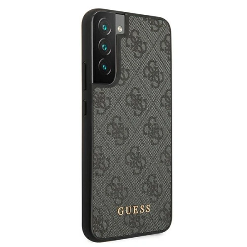 Kup Etui Guess GUHCS22SG4GFGR Samsung Galaxy S22 szary/grey hard case 4G Metal Gold Logo - GUE1597GRY - {ean13} - Sklep Home Screen