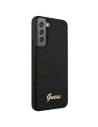 Kup Case Guess GUHCS22SLSLMGBK Samsung Galaxy S22 schwarz/black hardcase Silikon Script Metall-Logo - GUE1598BLK - {ean13} - Sklep Home Screen