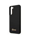 Kup Case Guess GUHCS22SLSLMGBK Samsung Galaxy S22 schwarz/black hardcase Silikon Script Metall-Logo - GUE1598BLK - {ean13} - Sklep Home Screen