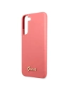 Kup Etui Guess GUHCS22SLSLMGFU Samsung Galaxy S22 fuksja/fuchsia hardcase Silicone Script Metal Logo - GUE1599FHS - {ean13} - Sklep Home Screen