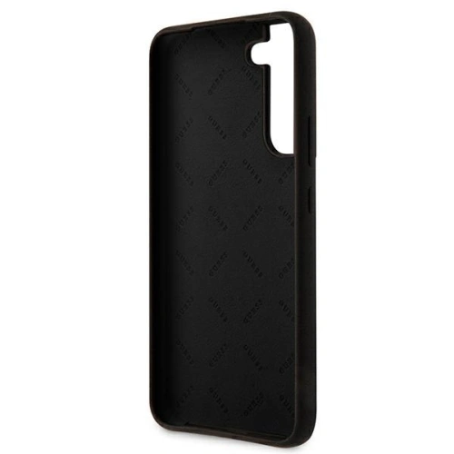 Kup Case Guess GUHCS22SLSLMGBK Samsung Galaxy S22 schwarz/black hardcase Silikon Script Metall-Logo - GUE1598BLK - {ean13} - Sklep Home Screen