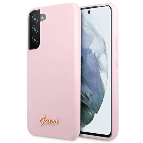 Kup Etui Guess GUHCS22SLSLMGLA Samsung Galaxy S22 lavandă/hardcase din silicon cu script logo metalic - GUE1600LAV - {ean13} - Sklep Home Screen