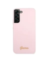 Kup Etui Guess GUHCS22SLSLMGLA Samsung Galaxy S22 lavandă/hardcase din silicon cu script logo metalic - GUE1600LAV - {ean13} - Sklep Home Screen