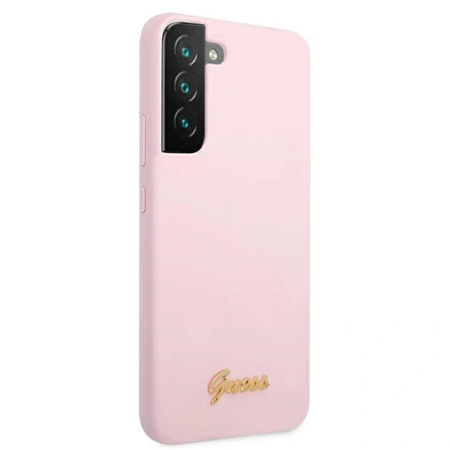 Kup Etui Guess GUHCS22SLSLMGLA Samsung Galaxy S22 lavandă/hardcase din silicon cu script logo metalic - GUE1600LAV - {ean13} - Sklep Home Screen