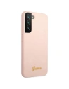 Kup Case Guess GUHCS22SLSLMGPP Samsung Galaxy S22 rosa/pink Hardcase Silikon Script Metall-Logo - GUE1601PNK - {ean13} - Sklep Home Screen