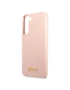 Kup Case Guess GUHCS22SLSLMGPP Samsung Galaxy S22 rosa/pink Hardcase Silikon Script Metall-Logo - GUE1601PNK - {ean13} - Sklep Home Screen