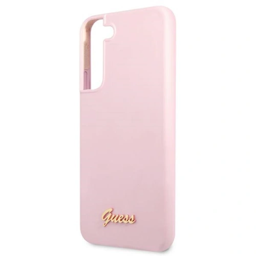 Kup Etui Guess GUHCS22SLSLMGLA Samsung Galaxy S22 lavandă/hardcase din silicon cu script logo metalic - GUE1600LAV - {ean13} - Sklep Home Screen