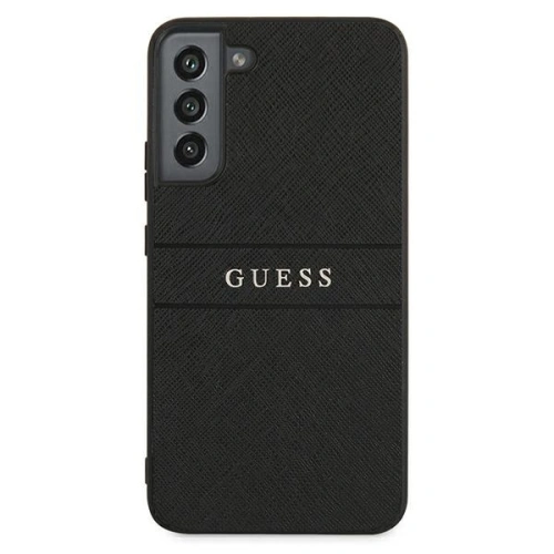 Kup Etui Guess GUHCS22SPSASBBK Samsung Galaxy S22 fekete/szürke Saffiano csíkos - GUE1602BLK - {ean13} - Sklep Home Screen