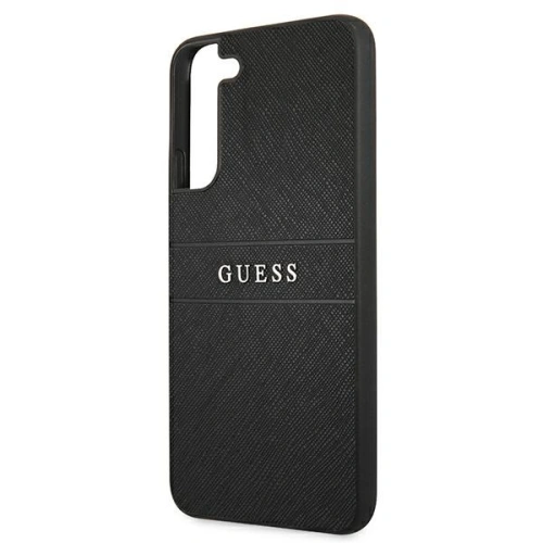 Kup Etui Guess GUHCS22SPSASBBK Samsung Galaxy S22 fekete/szürke Saffiano csíkos - GUE1602BLK - {ean13} - Sklep Home Screen