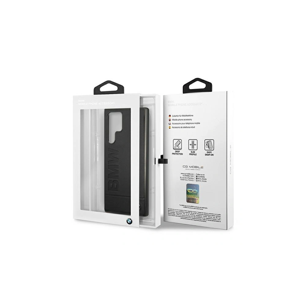 homescreen.pl - Etui BMW BMHCS22LSLLBK Samsung Galaxy S22 Ultra czarny/black hardcase Signature Logo Imprint