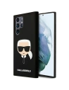 homescreen.pl - Etui Karl Lagerfeld KLHCS22LSLKHBK Samsung Galaxy S22 Ultra czarny/black hardcase Silicone Karl`s Head