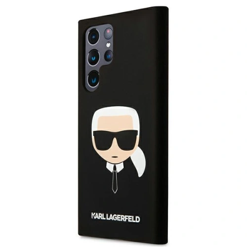 Kup Case Karl Lagerfeld KLHCS22LSLKHBK Samsung Galaxy S22 Ultra schwarz/black hardcase Silikon Karls Kopf - KLD824BLK - {ean13} - Sklep Home Screen