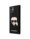 Buy Karl Lagerfeld KLHCS22LSLKHBK Samsung Galaxy S22 Ultra black hardcase Silicone Karl`s Head - KLD824BLK - {ean13} - Home Screen Store Europe