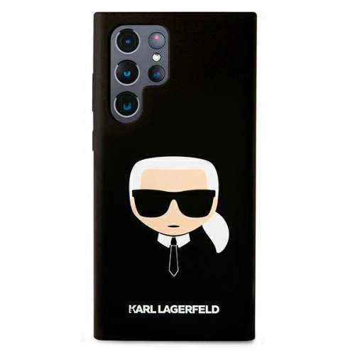 Kup Case Karl Lagerfeld KLHCS22LSLKHBK Samsung Galaxy S22 Ultra schwarz/black hardcase Silikon Karls Kopf - KLD824BLK - {ean13} - Sklep Home Screen