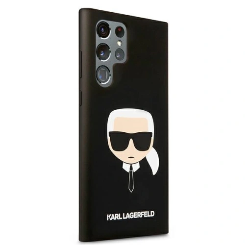 Kup Case Karl Lagerfeld KLHCS22LSLKHBK Samsung Galaxy S22 Ultra schwarz/black hardcase Silikon Karls Kopf - KLD824BLK - {ean13} - Sklep Home Screen