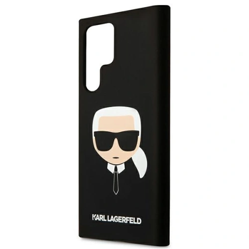 Kup Case Karl Lagerfeld KLHCS22LSLKHBK Samsung Galaxy S22 Ultra schwarz/black hardcase Silikon Karls Kopf - KLD824BLK - {ean13} - Sklep Home Screen