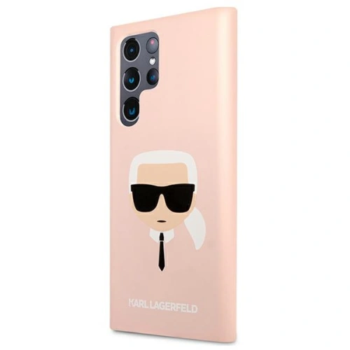 Kup Etui Karl Lagerfeld KLHCS22LSLKHPI Samsung Galaxy S22 Ultra rożowy/pink hardcase Silicone Karl`s Head - KLD825PNK - {ean13} - Sklep Home Screen