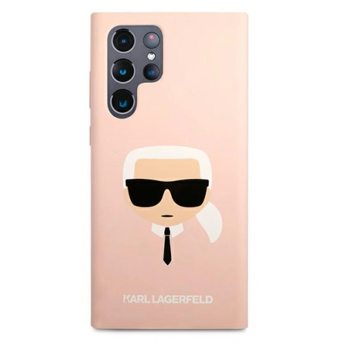 Kup Etui Karl Lagerfeld KLHCS22LSLKHPI Samsung Galaxy S22 Ultra rożowy/pink hardcase Silicone Karl`s Head - KLD825PNK - {ean13} - Sklep Home Screen