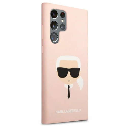 Kup Etui Karl Lagerfeld KLHCS22LSLKHPI Samsung Galaxy S22 Ultra rożowy/pink hardcase Silicone Karl`s Head - KLD825PNK - {ean13} - Sklep Home Screen