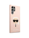Kup Etui Karl Lagerfeld KLHCS22LSLKHPI Samsung Galaxy S22 Ultra rożowy/pink hardcase Silicone Karl`s Head - KLD825PNK - {ean13} - Sklep Home Screen