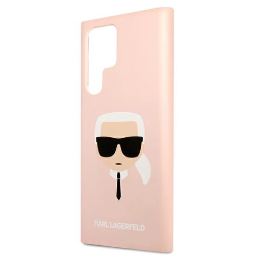 Kup Etui Karl Lagerfeld KLHCS22LSLKHPI Samsung Galaxy S22 Ultra rożowy/pink hardcase Silicone Karl`s Head - KLD825PNK - {ean13} - Sklep Home Screen