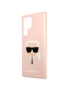 Kup Etui Karl Lagerfeld KLHCS22LSLKHPI Samsung Galaxy S22 Ultra rożowy/pink hardcase Silicone Karl`s Head - KLD825PNK - {ean13} - Sklep Home Screen