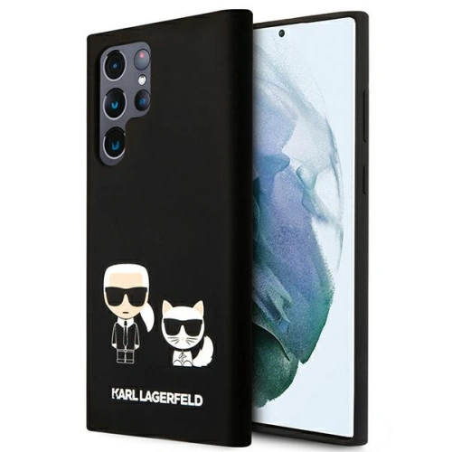 Kup Etui Karl Lagerfeld KLHCS22LSSKCK Samsung Galaxy S22 Ultra hardcase czarny/black Silicone Karl & Choupette - KLD826BLK - {ean13} - Sklep Home Screen
