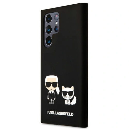 Kup Etui Karl Lagerfeld KLHCS22LSSKCK Samsung Galaxy S22 Ultra hardcase czarny/black Silicone Karl & Choupette - KLD826BLK - {ean13} - Sklep Home Screen