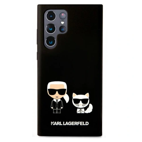 Kup Etui Karl Lagerfeld KLHCS22LSSKCK Samsung Galaxy S22 Ultra hardcase czarny/black Silicone Karl & Choupette - KLD826BLK - {ean13} - Sklep Home Screen