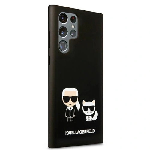 Kup Etui Karl Lagerfeld KLHCS22LSSKCK Samsung Galaxy S22 Ultra hardcase czarny/black Silicone Karl & Choupette - KLD826BLK - {ean13} - Sklep Home Screen