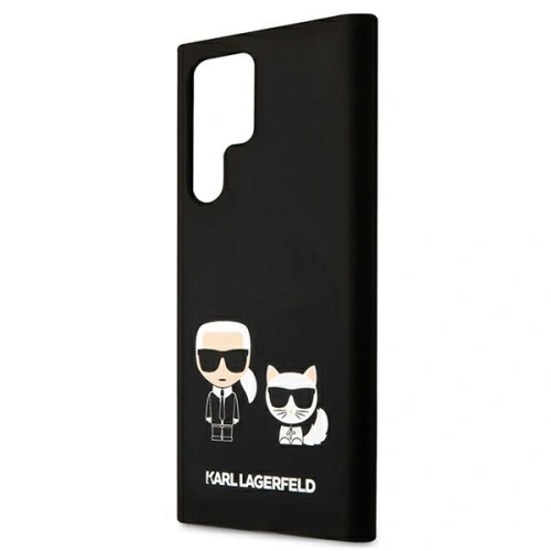 Kup Etui Karl Lagerfeld KLHCS22LSSKCK Samsung Galaxy S22 Ultra hardcase czarny/black Silicone Karl & Choupette - KLD826BLK - {ean13} - Sklep Home Screen