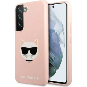 homescreen.pl - Etui Karl Lagerfeld KLHCS22MSLCHPI Samsung Galaxy S22+ Plus hardcase różowy/pink Silicone Choupette Head