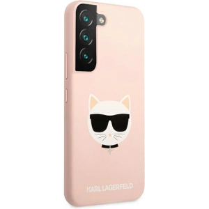 homescreen.pl - Etui Karl Lagerfeld KLHCS22MSLCHPI Samsung Galaxy S22+ Plus hardcase różowy/pink Silicone Choupette Head