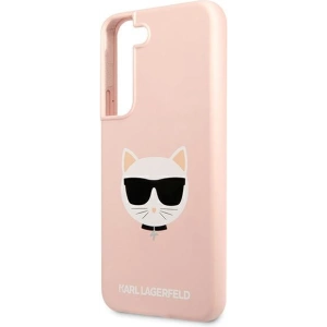 homescreen.pl - Etui Karl Lagerfeld KLHCS22MSLCHPI Samsung Galaxy S22+ Plus hardcase różowy/pink Silicone Choupette Head
