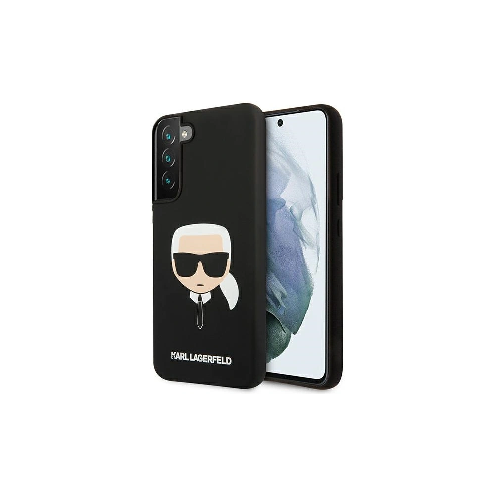 homescreen.pl - Etui Karl Lagerfeld KLHCS22MSLKHBK Samsung Galaxy S22+ Plus czarny/black hardcase Silicone Karl`s Head