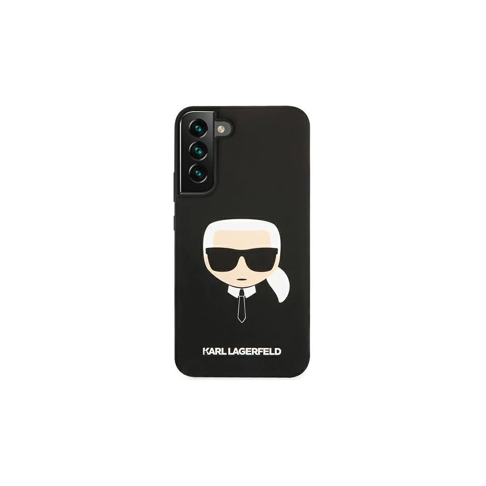 homescreen.pl - Etui Karl Lagerfeld KLHCS22MSLKHBK Samsung Galaxy S22+ Plus czarny/black hardcase Silicone Karl`s Head