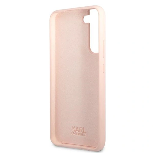 Kup Etui Karl Lagerfeld KLHCS22MSLKHPI Samsung Galaxy S22+ Plus růžový/pink hardcase silikon Karlova hlava - KLD829PNK - {ean13} - Sklep Home Screen