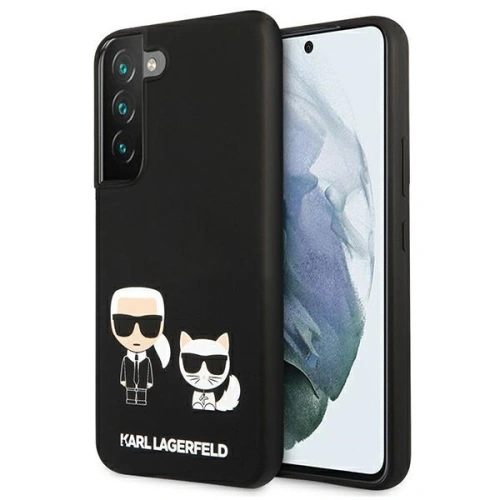 Kup Etui Karl Lagerfeld KLHCS22MSSKCK Samsung Galaxy S22+ Plus hardcase černý/black Silicone Karl & Choupette - KLD831BLK - {ean13} - Sklep Home Screen