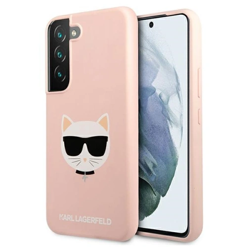 Kup Etui Karl Lagerfeld KLHCS22SSLCHPI Samsung Galaxy S22 hardcase różowy/pink Silicone Choupette Head - KLD832PNK - {ean13} - Sklep Home Screen