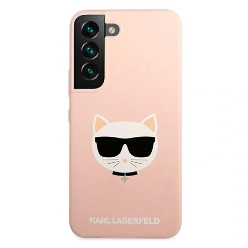 Buy Karl Lagerfeld KLHCS22SSLCHPI Samsung Galaxy S22 hardcase pink Silicone Choupette Head - KLD832PNK - {ean13} - Home Screen Store Europe