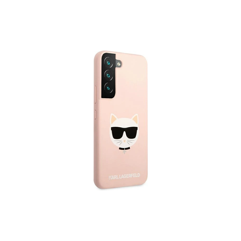 homescreen.pl - Etui Karl Lagerfeld KLHCS22SSLCHPI Samsung Galaxy S22 hardcase różowy/pink Silicone Choupette Head