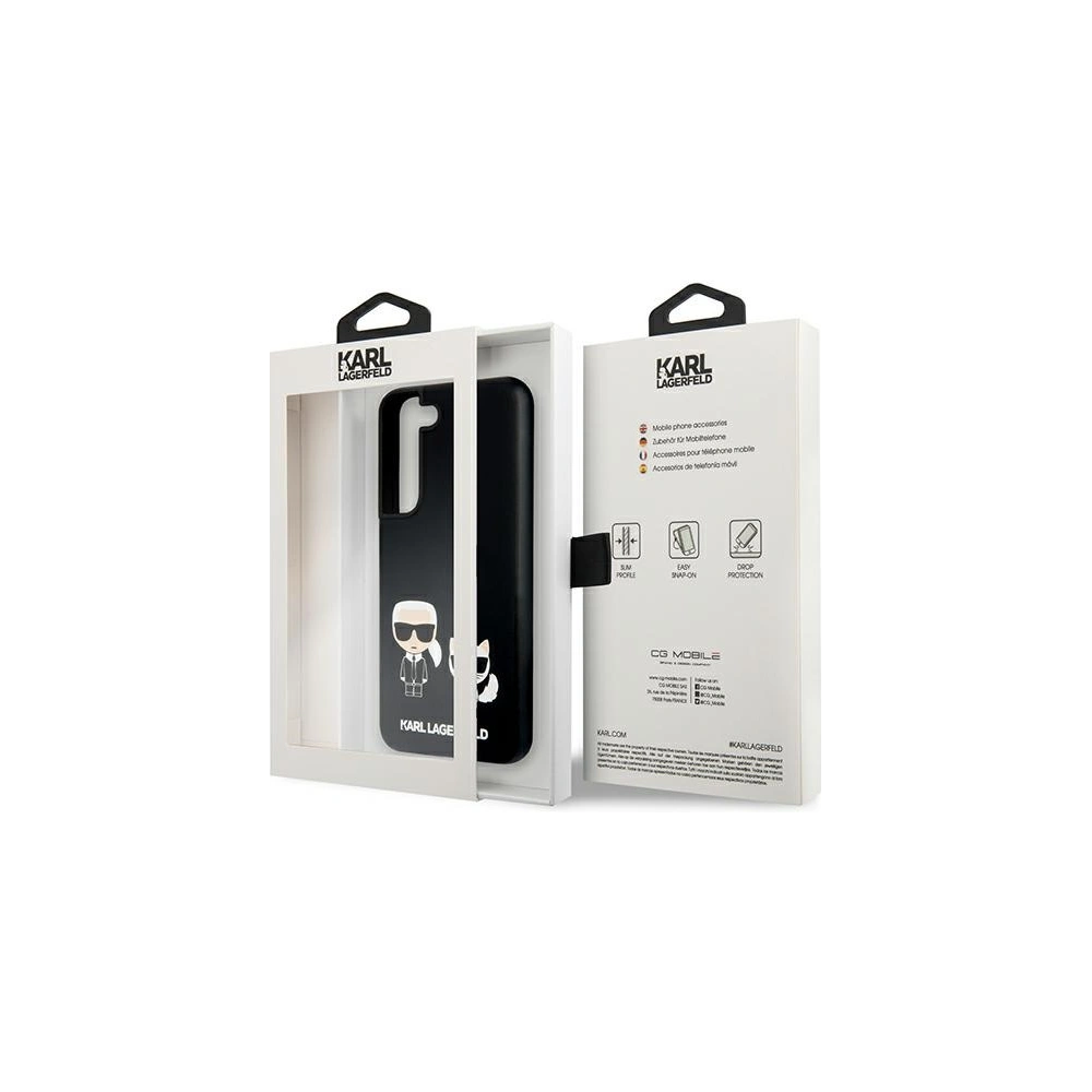 homescreen.pl - Etui Karl Lagerfeld KLHCS22MSSKCK Samsung Galaxy S22+ Plus hardcase czarny/black Silicone Karl & Choupette