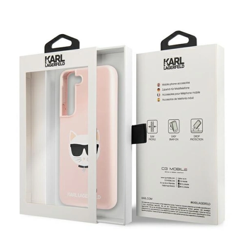 Kup Etui Karl Lagerfeld KLHCS22SSLCHPI Samsung Galaxy S22 hardcase różowy/pink Silicone Choupette Head - KLD832PNK - {ean13} - Sklep Home Screen