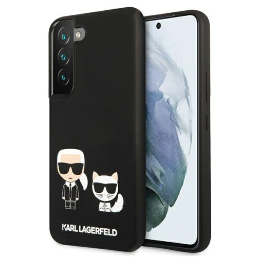 Kup Case Karl Lagerfeld KLHCS22SSSKCK Samsung Galaxy S22 Hardcase schwarz/schwarz Silikon Karl & Choupette - KLD833BLK - {ean13} - Sklep Home Screen