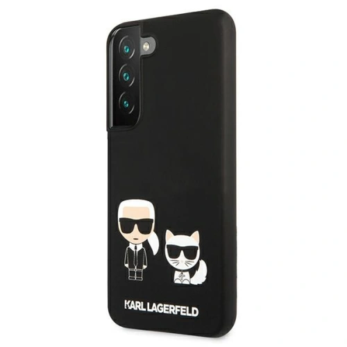 Kup Case Karl Lagerfeld KLHCS22SSSKCK Samsung Galaxy S22 Hardcase schwarz/schwarz Silikon Karl & Choupette - KLD833BLK - {ean13} - Sklep Home Screen
