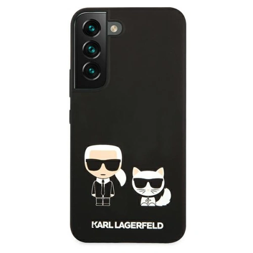 Kup Case Karl Lagerfeld KLHCS22SSSKCK Samsung Galaxy S22 Hardcase schwarz/schwarz Silikon Karl & Choupette - KLD833BLK - {ean13} - Sklep Home Screen