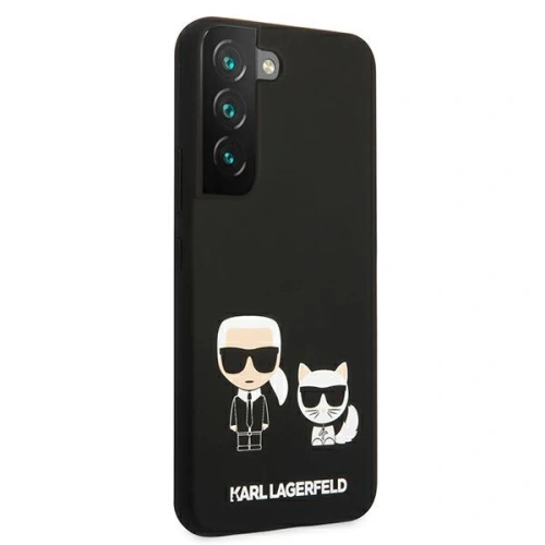 Kup Case Karl Lagerfeld KLHCS22SSSKCK Samsung Galaxy S22 Hardcase schwarz/schwarz Silikon Karl & Choupette - KLD833BLK - {ean13} - Sklep Home Screen