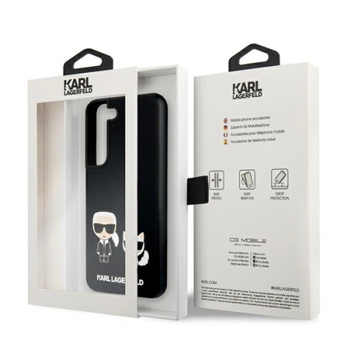 Kup Case Karl Lagerfeld KLHCS22SSSKCK Samsung Galaxy S22 Hardcase schwarz/schwarz Silikon Karl & Choupette - KLD833BLK - {ean13} - Sklep Home Screen